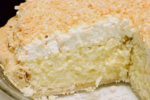 Coconut creme pie.