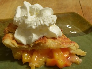 Peach pie.