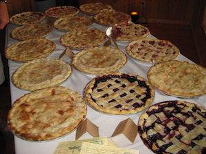Whole pie buffet.